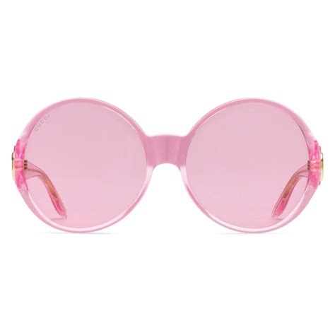 gucci pink sunglasses round|gucci 50mm round sunglasses.